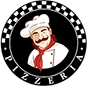 A chef with a red tie and white hat.